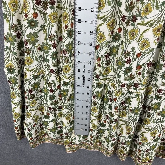 Max Studio Maxi Dress Plus 3X Sleeveless Tiered Floral Green Beach cottage $168 - Picture 5 of 13